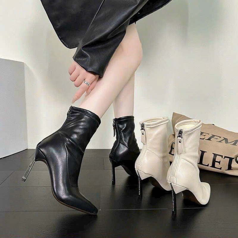 Bốt nữ công sở Annette gót cao 8cm mã 189