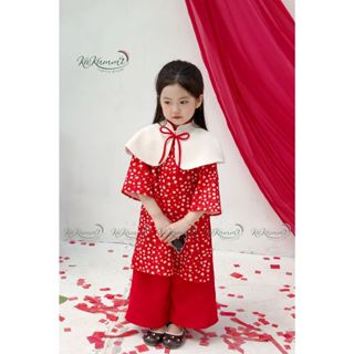 Áo dài bé gái Tết Ất Tỵ, Bộ áo dài trẻ em Diễm Như Tết 2025 Kakummi (KM23-AD311)