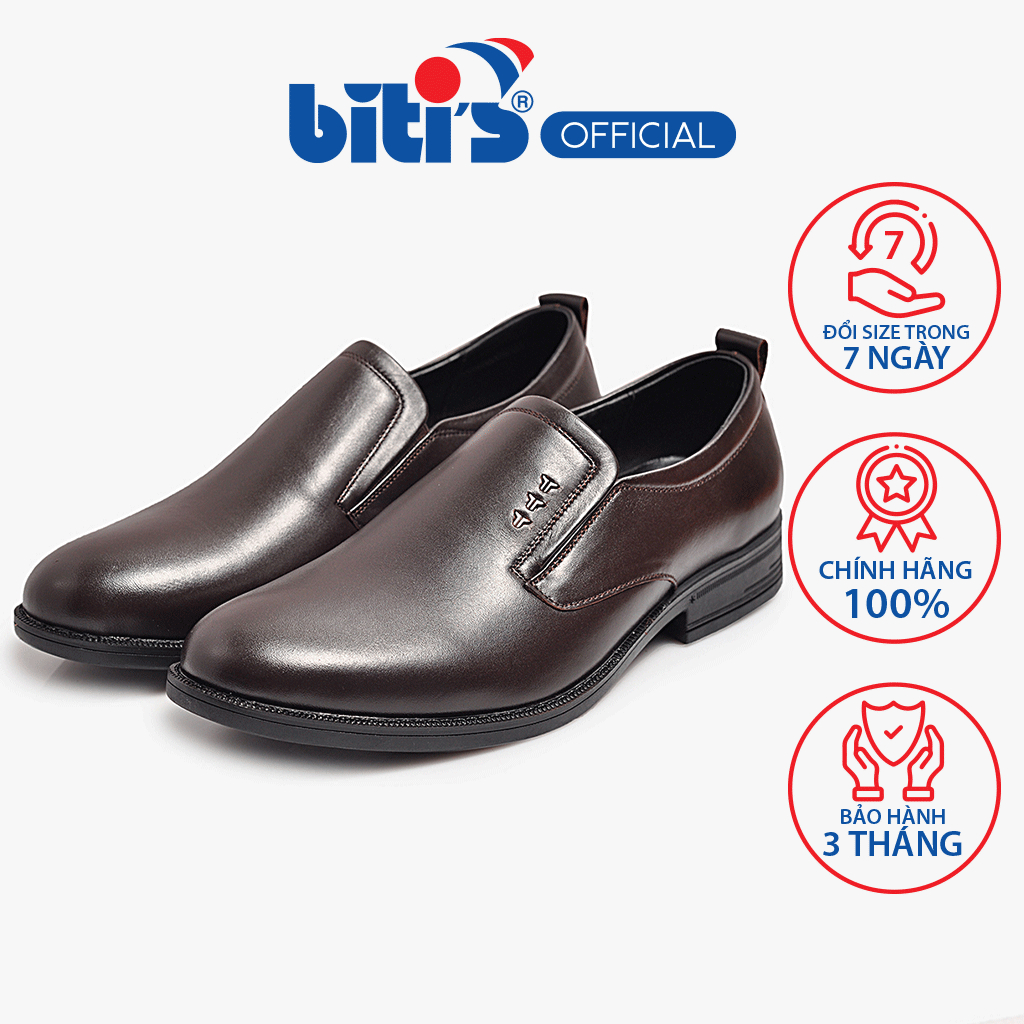 [KG CÓ SIZE ĐỂ ĐỔI]Giày Tây Nam Biti's BVM001688NAD ( Nâu Đậm )