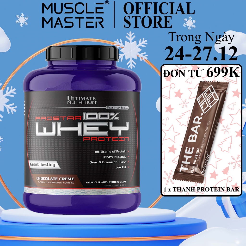 Whey Tăng Cơ Cao Cấp Ultimate Nutrition Prostar 100% Whey Protein 5lbs