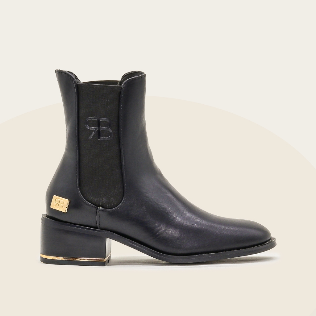 Bốt cổ ngắn nữ RB Chelsea Boots gót vuông 3p mũi tròn - MS1892