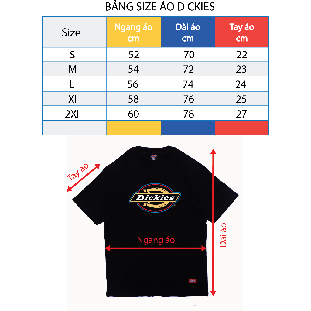 Tshirt Dickies - áo thun dickies nam nữ