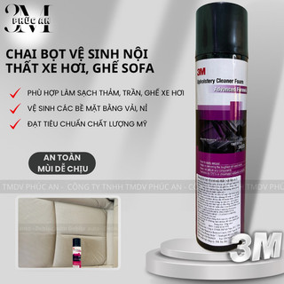 Chai xịt vệ sinh nội thất ô tô, bọt vệ sinh trần nỉ, thảm xe hơi, tẩy sạch chất bẩn ghế sofa 3M