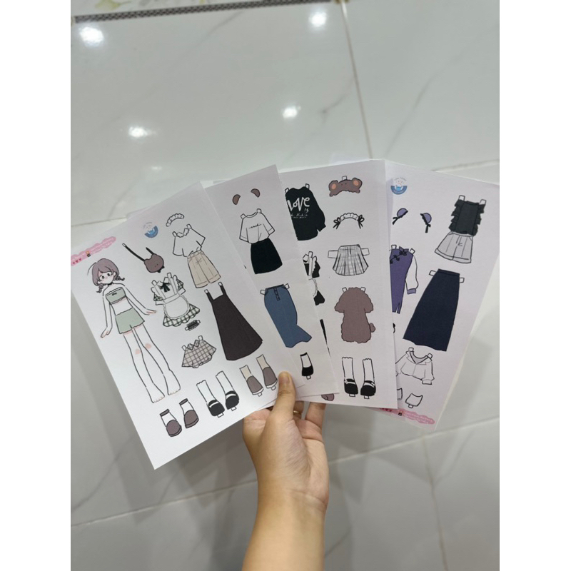 Búp Bê Giấy Thời Trang (4 tờ)