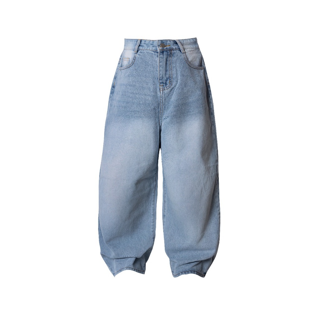 Aither Studio Low-rise Jean Wash (quần Jean ống rộng cạp thấp thêu logo)