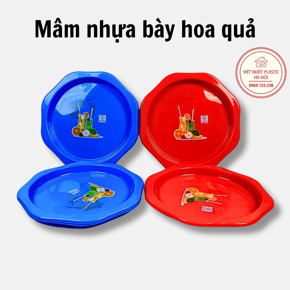 Mâm nhựa bày hoa quả, khay bê đồ 5668