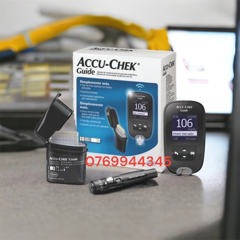 Máy accuchek guide đường huyết rẻ nhất shopee