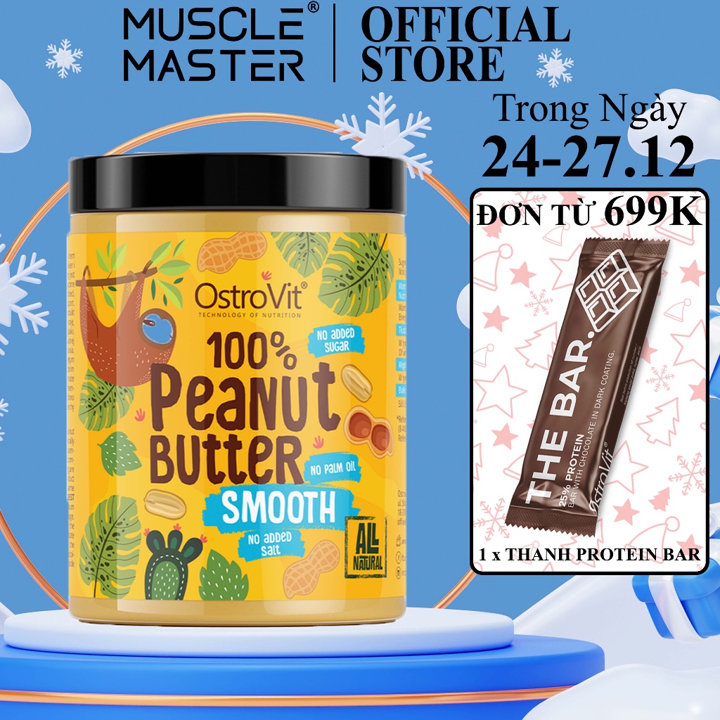 Bơ Đậu Phộng Ostrovit Peanut Butter 1kg
