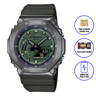 Đồng hồ casio nam dây nhựa chính hãng gshock gm-2100b-3adr