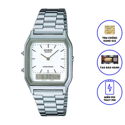 Đồng hồ nam/nữ dây kim loại chính hãng CASIO AQ-230A-7DMQ