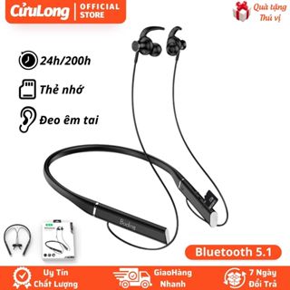 Tai nghe quàng cổ Bluetooth không dây Boding có mic gắn thẻ nhớ pin trâu kết nối iphone SS tai nghe đeo cổ android