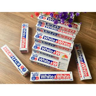 Kem đánh răng white & white Lion 150g Nhật Bản