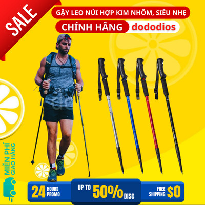 Gậy Leo Núi, Gậy Trekking Dododios Chính Hãng Gấp Khúc Dùng Du Lịch, Phượt, Dã Ngoại