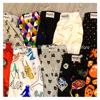 Quần đùi thun nam nữ hoạ tiết đi ngủ đi gym form ngắn Nô Store vnxk