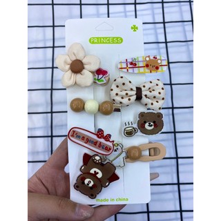 Set kẹp tóc cho bé nhiều chi tiết dễ thương, kẹp tóc đáng yêu cho bé