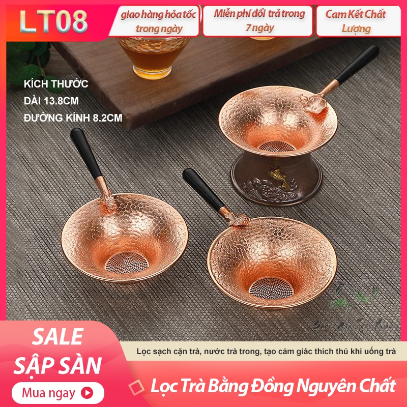 🔥 SIÊU SALE 🔥3 Mẫu Lọc Trà Bằng Đồng Nguyên Chất – LT08
