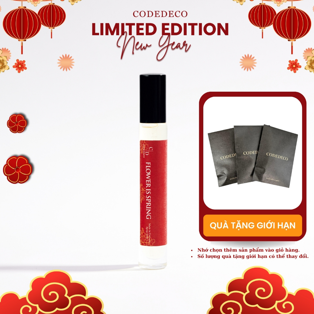Tinh dầu thơm CODEDECO Flower Is Spring 10ml dạng xịt
