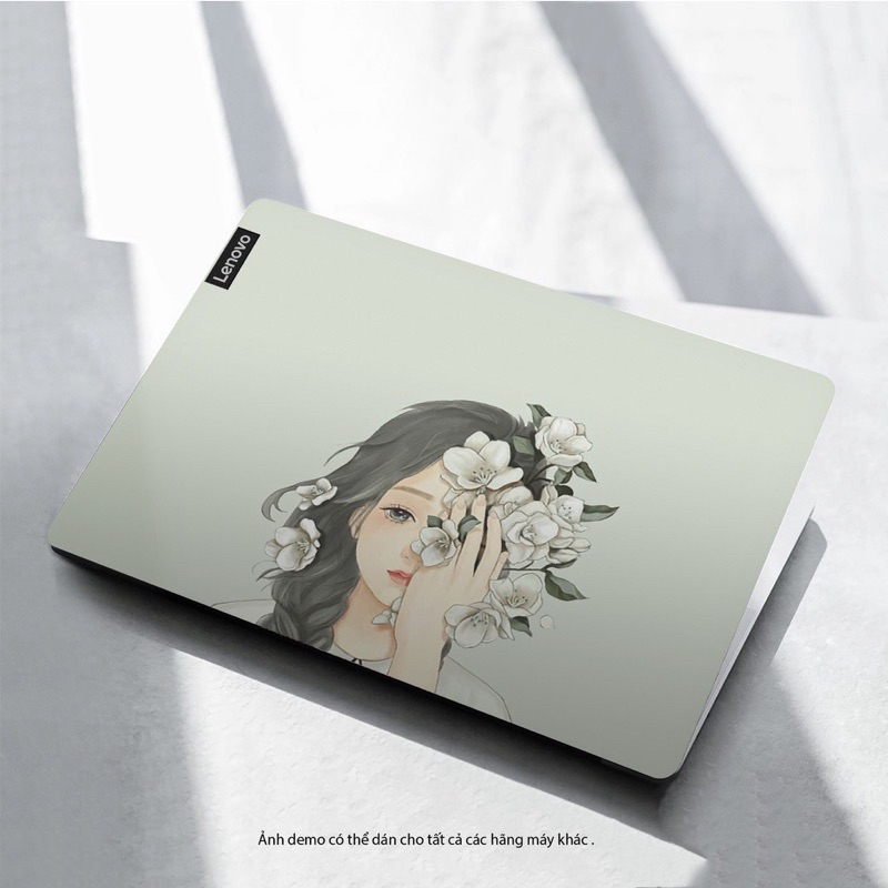 Skin Dán Laptop Mẫu Cô Gái - Miếng Dán Skin Cắt Theo Mode Từng Laptop