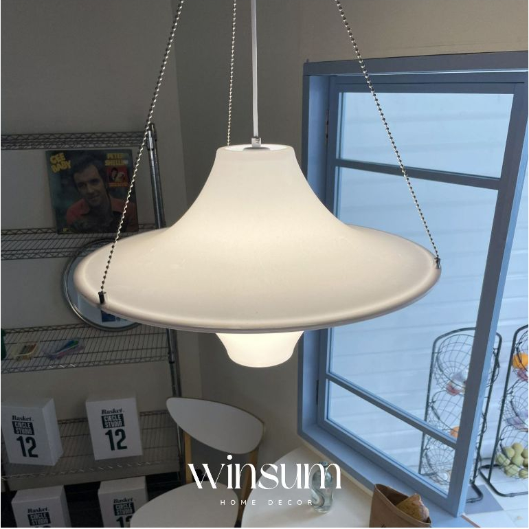 Đèn thả trần LOKKI chao acrylic phong cách trung cổ, trang trí nhà, cửa hàng - winsum.decor