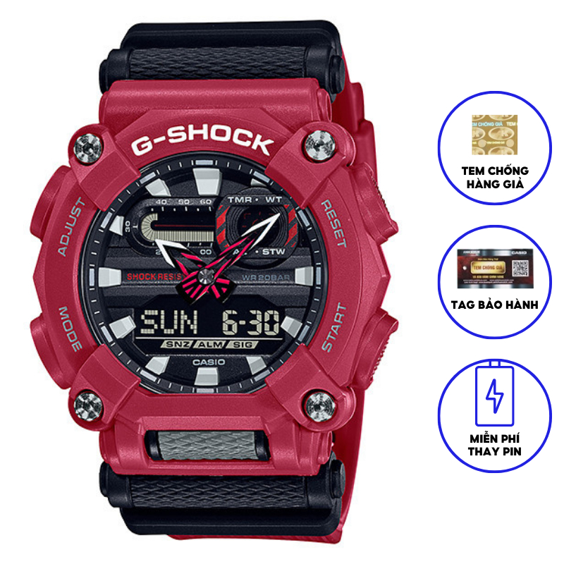 Đồng Hồ Casio Nam Dây Nhựa GSHOCK GA-900-4ADR Chính Hãng