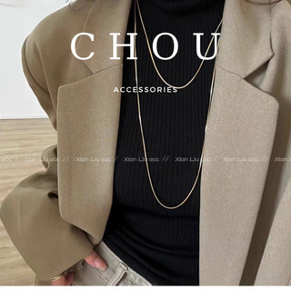 Dây Chuyền, Vòng Cổ Titan Không Đen Gỉ Sợi Mì Basic | CHOU ACCESSORIES |