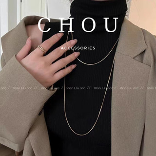 Dây Chuyền, Vòng Cổ Titan Không Đen Gỉ Sợi Mì Basic | CHOU ACCESSORIES |