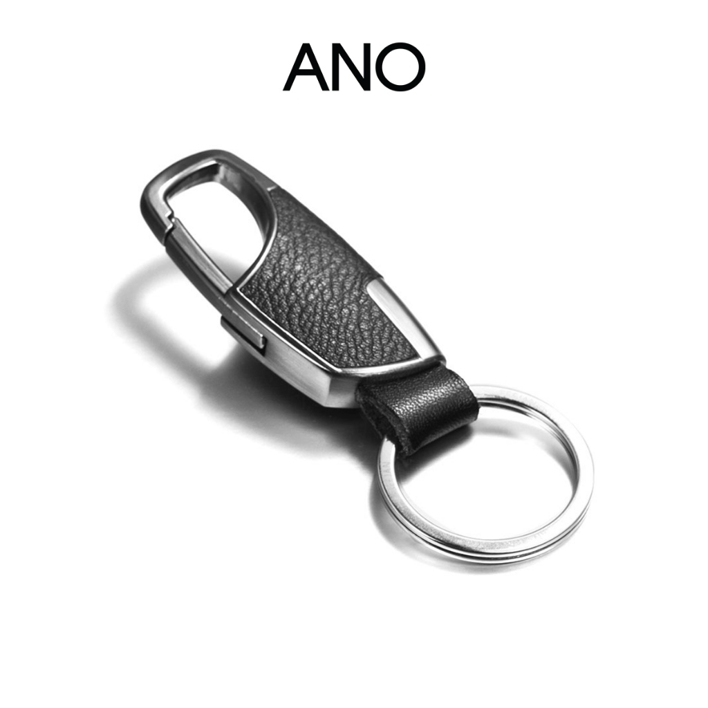 Móc khóa da ANO kim loại chống gỉ MKD01
