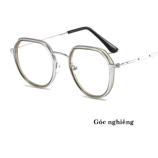 (Kính Lỗi Gãy) Gọng Titan Nam Nữ Kavi A23, Gọng Titanium Nguyên Chất, 2 Viền Màu Sắc Ấn Tượng, Phong Cách Retro