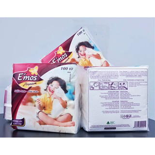 combo 5 bịch khăn giấy vuông Emos (300mmx330mm)
