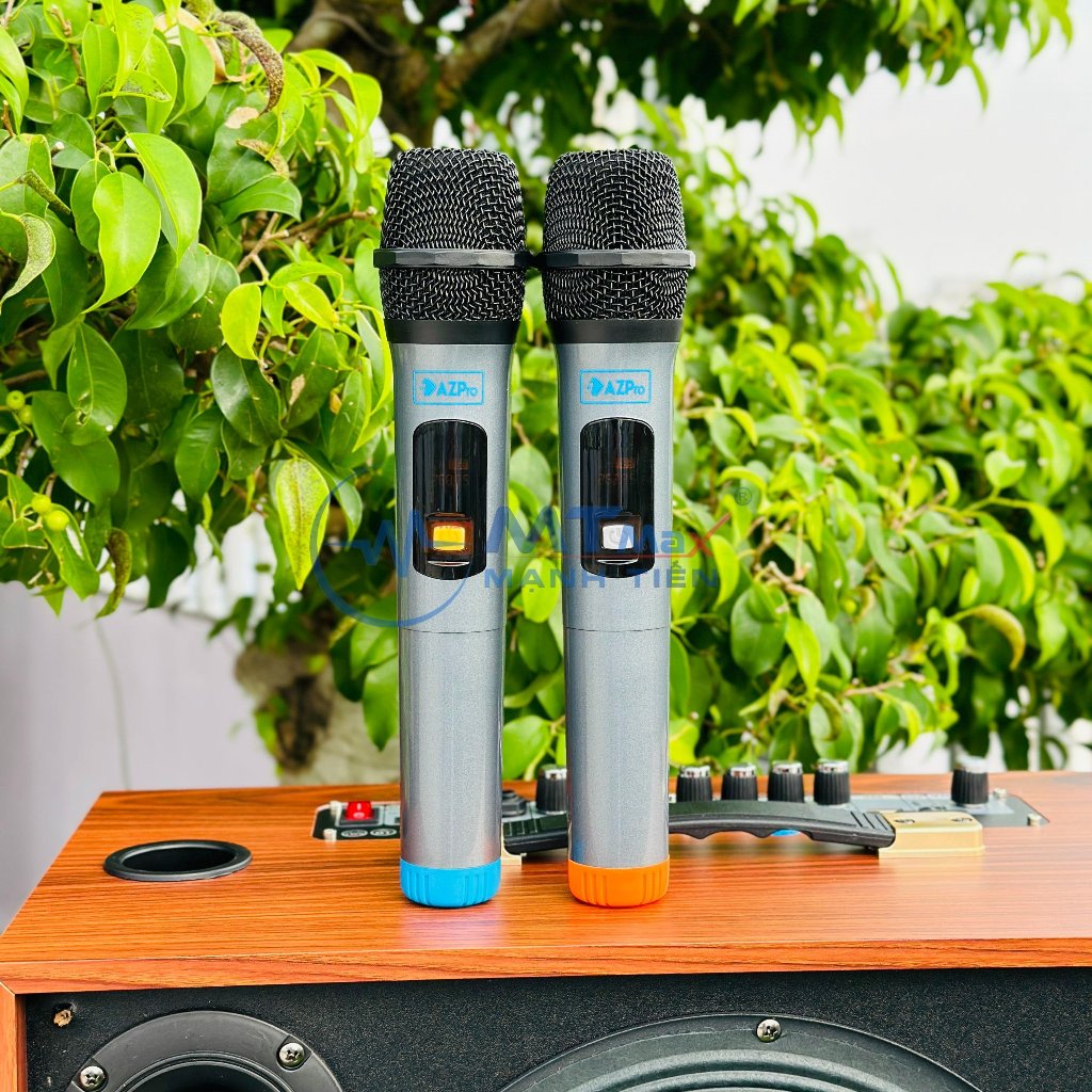 Loa Bluetooth Di Động AZPro SG09 - Loa 2 Đường Tiếng Bass25 Siêu Trầm Âm Thanh Mạnh Mẽ Vô Đối Đi Kèm 2 Micro Không Dây