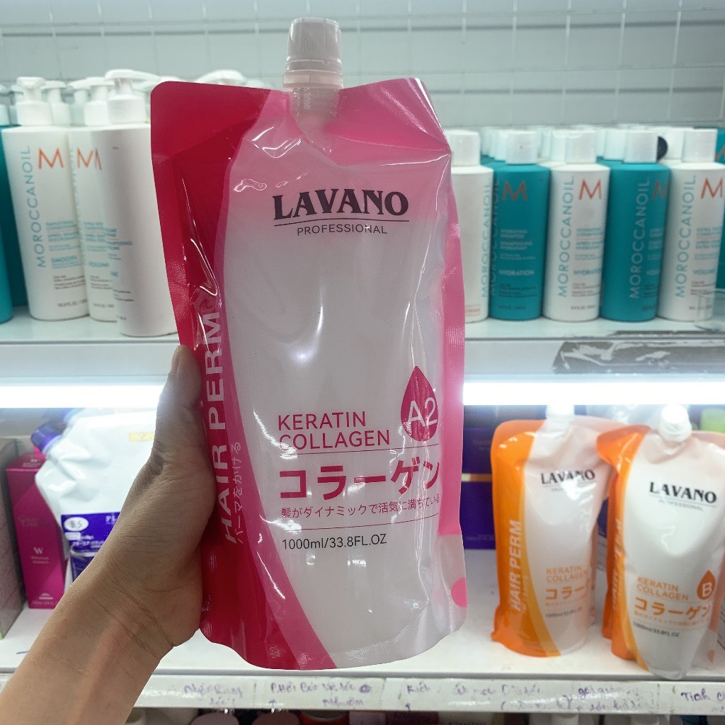 Combo Uốn Duổi Nóng Bồng Bềnh phủ Bóng Nano Lavano 1000ml