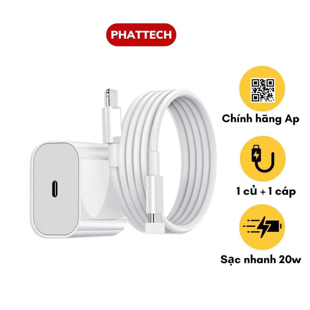 Bộ Sạc Nhanh PD 20W PHATTECH Cam Kết Sạc Nhanh Không Nóng Máy Ổn Định Bảo Hành 12 Tháng