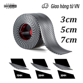 Miếng dán chống xước mạ cacbon cao cấp - Nẹp cacbon dán chống xước nhiều vị trí trên ô tô