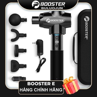 Máy (súng) massage cầm tay 9 tốc độ trị đau nhức giãn cơ Fascial Gun BOOSTER E - 135W, 6 đầu - CHÍNH HÃNG