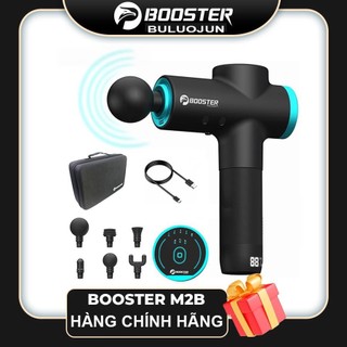 BOOSTER M2 B - Súng massage cầm tay, Máy massage cầm tay Mát Xa toàn thân với 6 đầu 3 tốc độ massa tùy chỉnh giảm đau