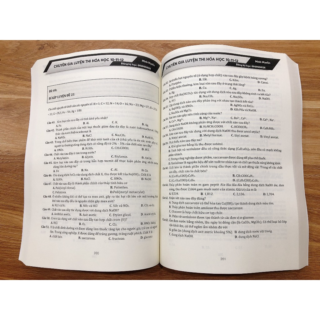 SÁCH 101 ĐỀ LUYỆN THI MÔN HÓA THPTQG 2024 BIÊN SOẠN BỞI THẦY VŨ TUẤN MINH