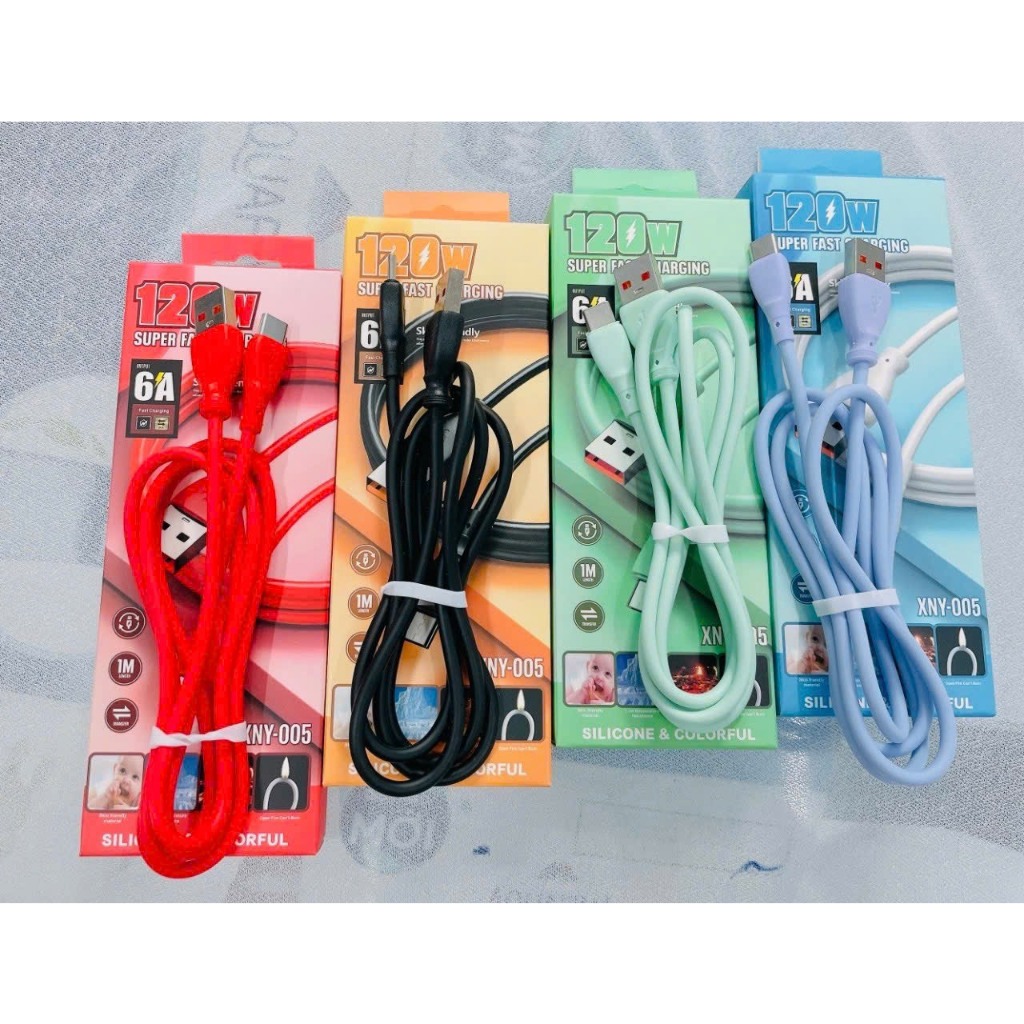 Cáp Sạc Nhanh Usb Type C 6a 120W Cho Iphonee