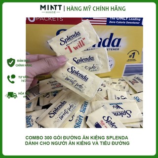 Combo 300 gói đường Splenda dành cho ăn kiêng và tiểu đường xuất xứ Mỹ