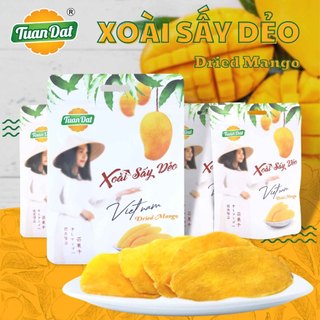 Xoài sấy dẻo túi 100g - tuấn đạt