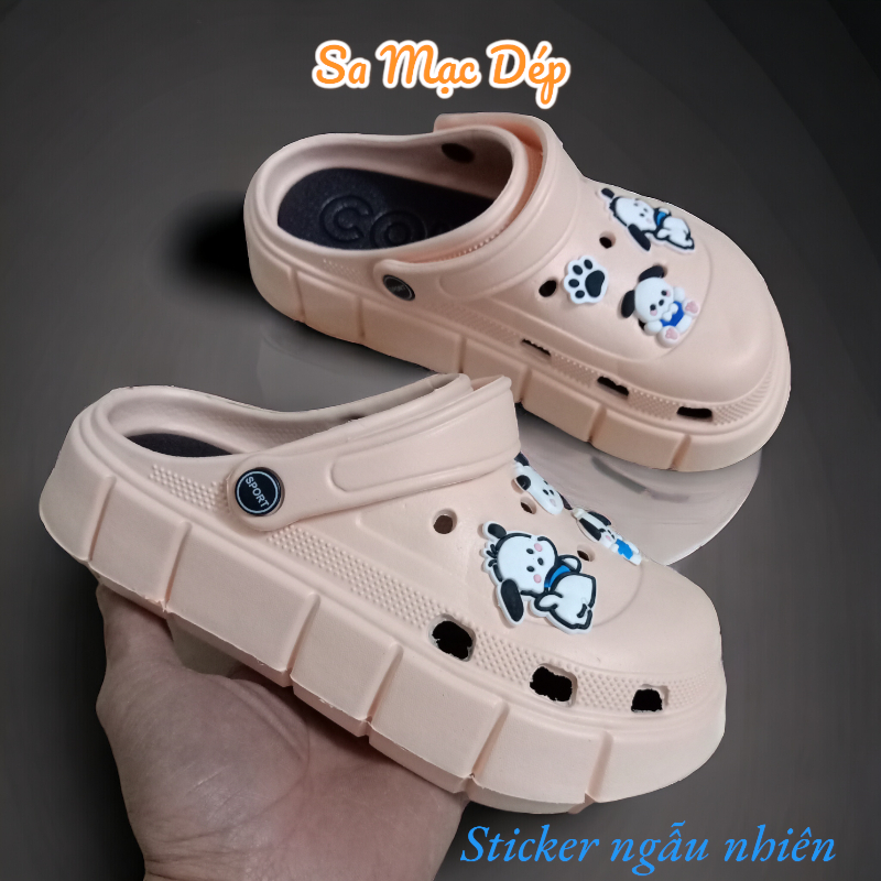 Sục Cross, Dép Sục Cho Bé Trai/Bé Gái Siêu Mềm Nhẹ Chống Nước, Stick Dễ Thương 9008