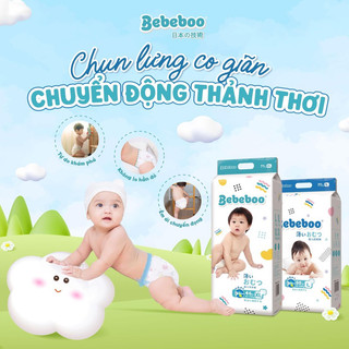 Tã/ bỉm quần Bebeboo đủ size. Tã mỏng nhẹ, mềm mại, siêu thấm hút.