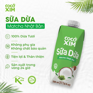 Sữa dừa Cocoxim vị Matcha 330ml/hộp