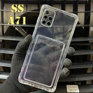 Ốp Lưng Samsung A71 Dẻo Trong Chống Sốc Gù Bảo Vệ Camera Có Khe Ví Đựng Thẻ Card, Hình Ảnh Tự Thiết Kế