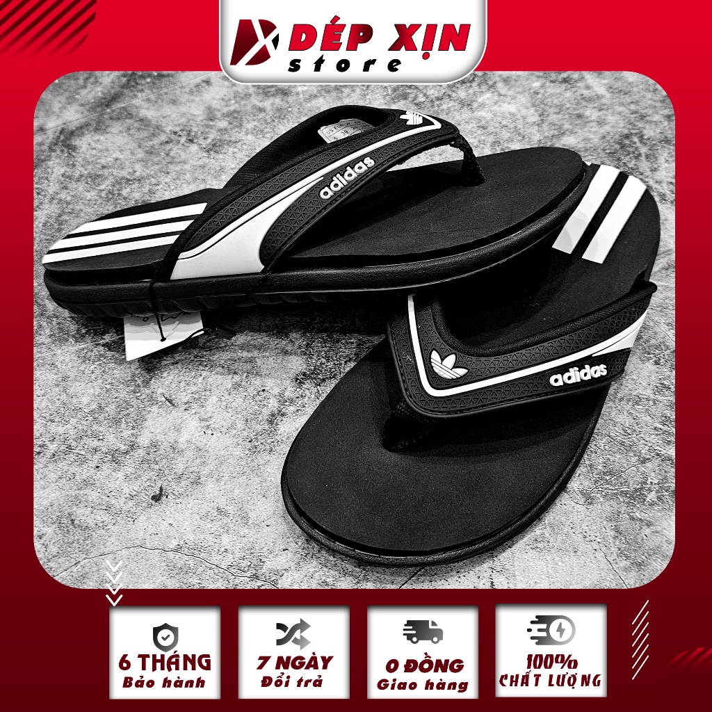 Dép Kẹp Adidas Cao Cấp Quai Nhựa Mềm Đế Cao Su Siêu nhẹ