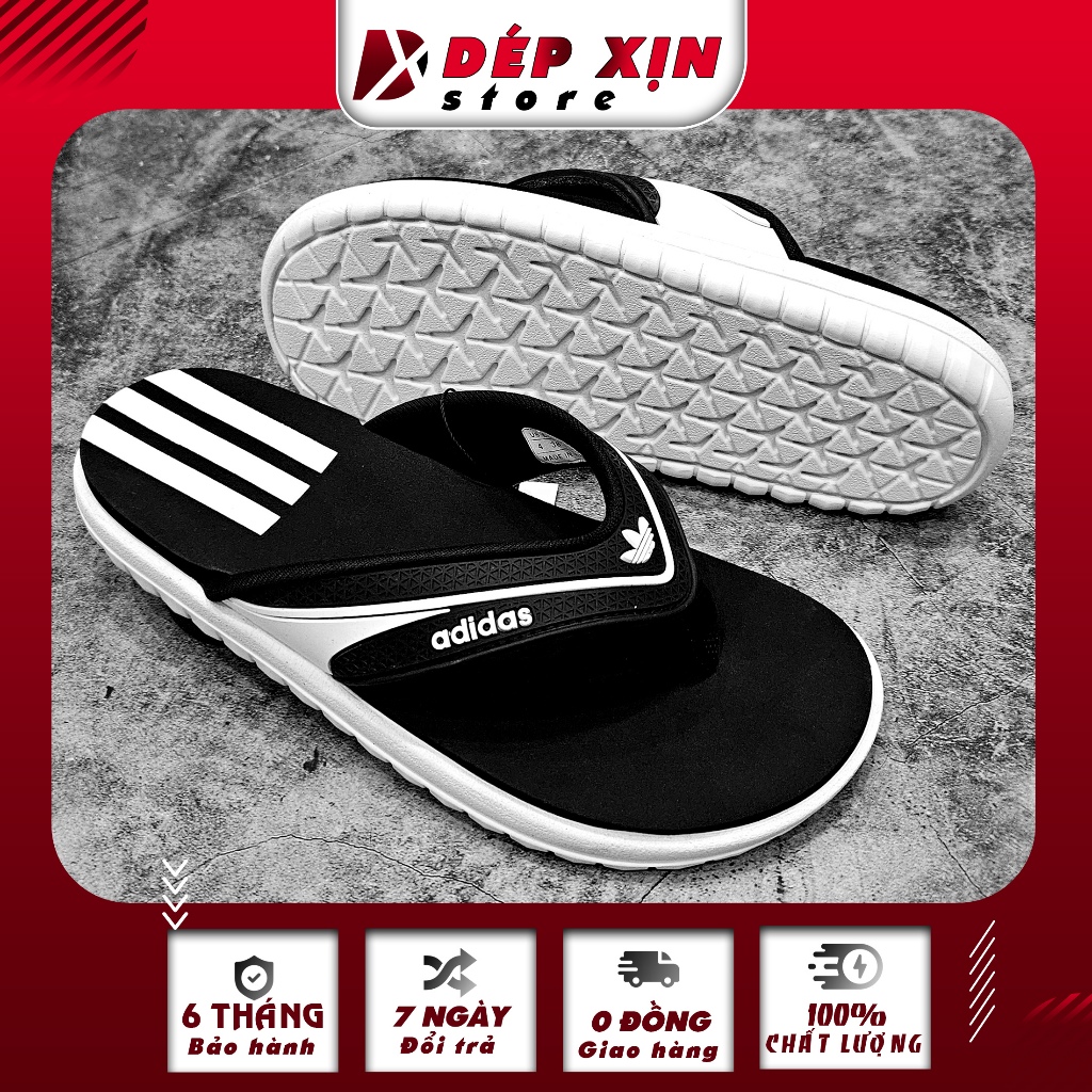 Dép Kẹp Adidas Cao Cấp Quai Nhựa Mềm Đế Cao Su Siêu nhẹ