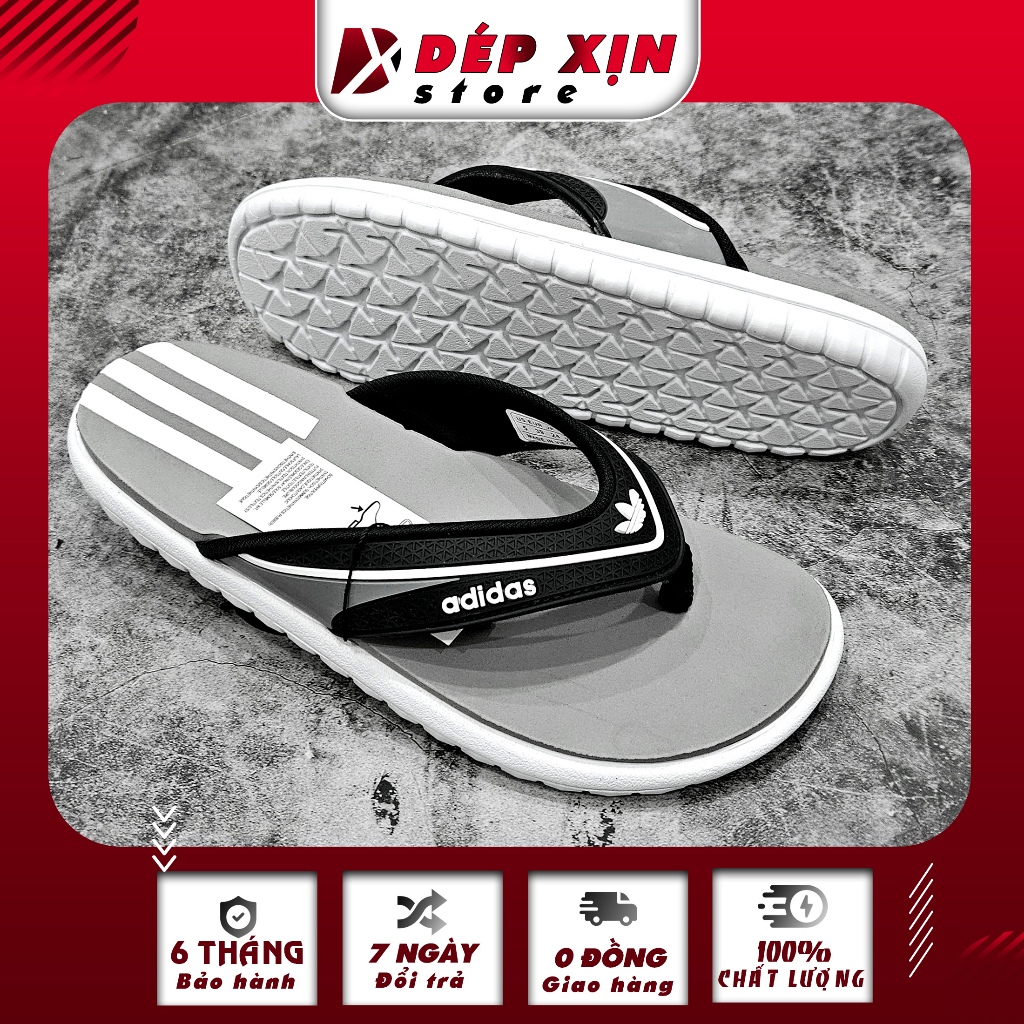 Dép Kẹp Adidas Cao Cấp Quai Nhựa Mềm Đế Cao Su Siêu nhẹ