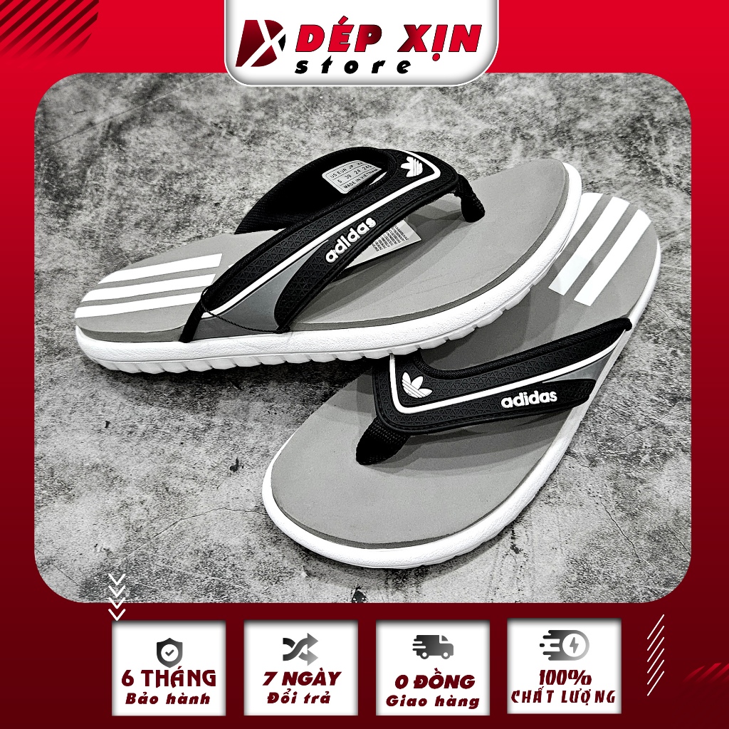 Dép Kẹp Adidas Cao Cấp Quai Nhựa Mềm Đế Cao Su Siêu nhẹ