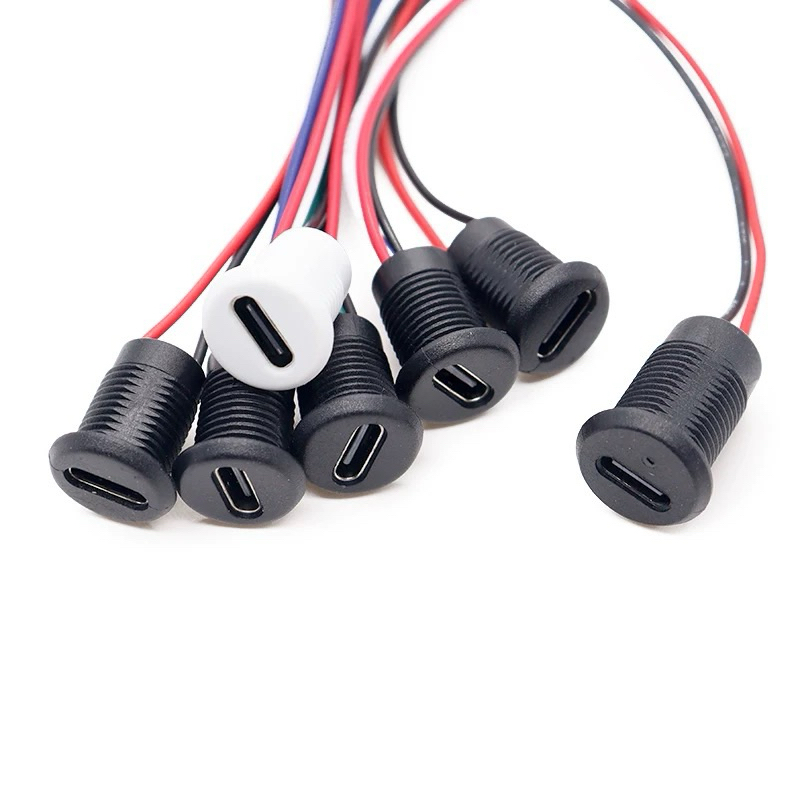 Jack nguồn cổng sạc TYPE C, jack cái Type C 11mm LT Speaker