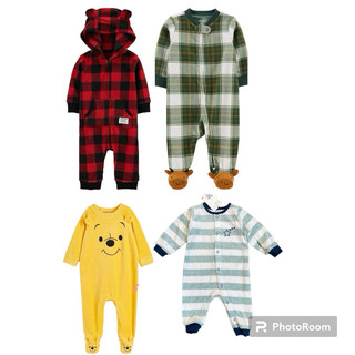 Sleepsuit nỉ bông cho bé ❤️ Body Sleep body suit bộ liền thân nỉ bông ❤️ Bộ body xuất dư xịn cho bé 0-24M