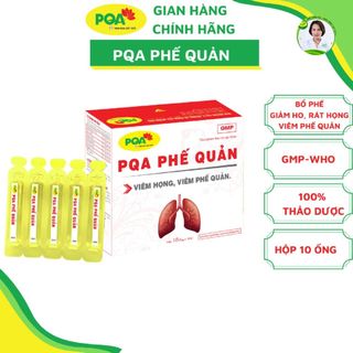 PQA Phế Quản hộp 10 ống - Ho, Khó thở, Hen suyễn Hen phế quản, Viêm phế quản